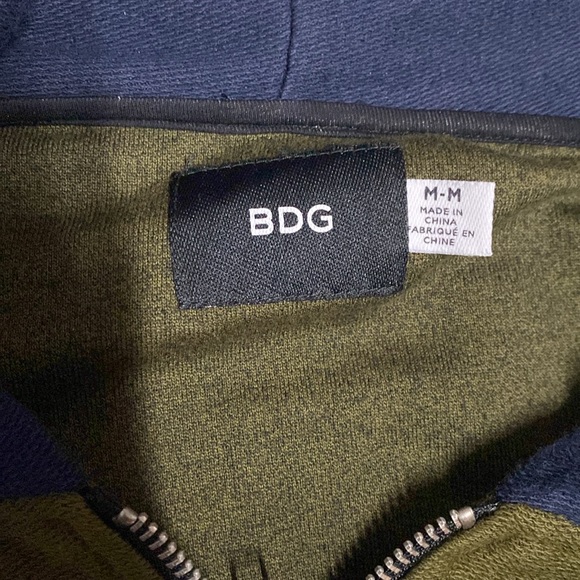 BDG Colorblock Zip Hoodie - Picture 3 of 4